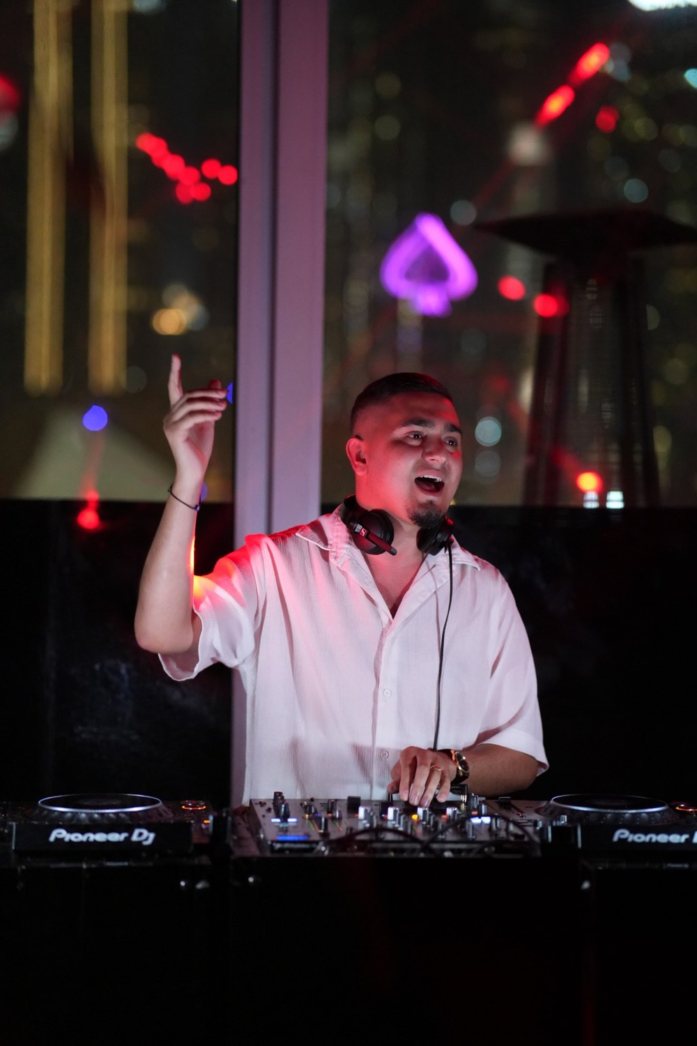 DJ KAYA engaging the crowd during a live set